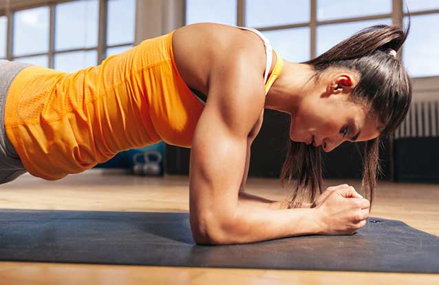 woman toning muscles in Bay Area