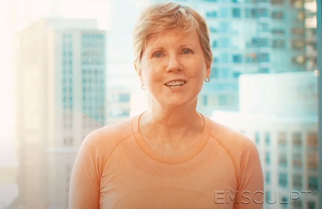 Karen's testimonial for Emsculpt